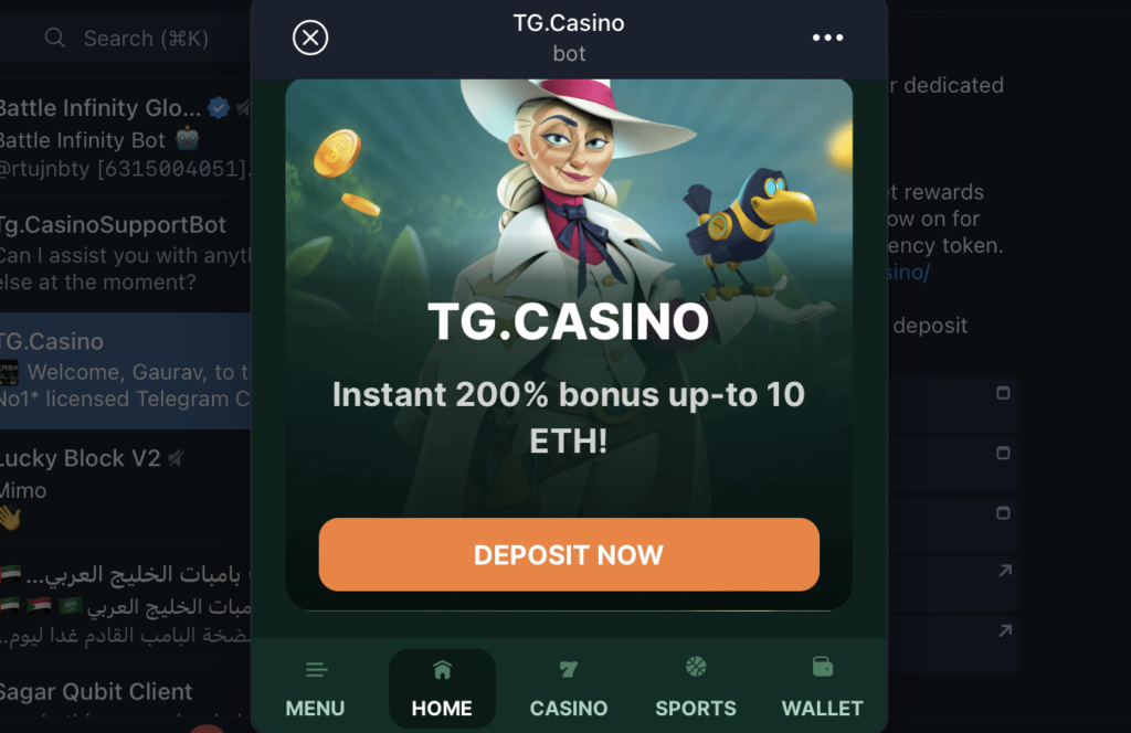 TG.Casino tem uma das melhores casas de apostas para apostar com criptomoedas apostas