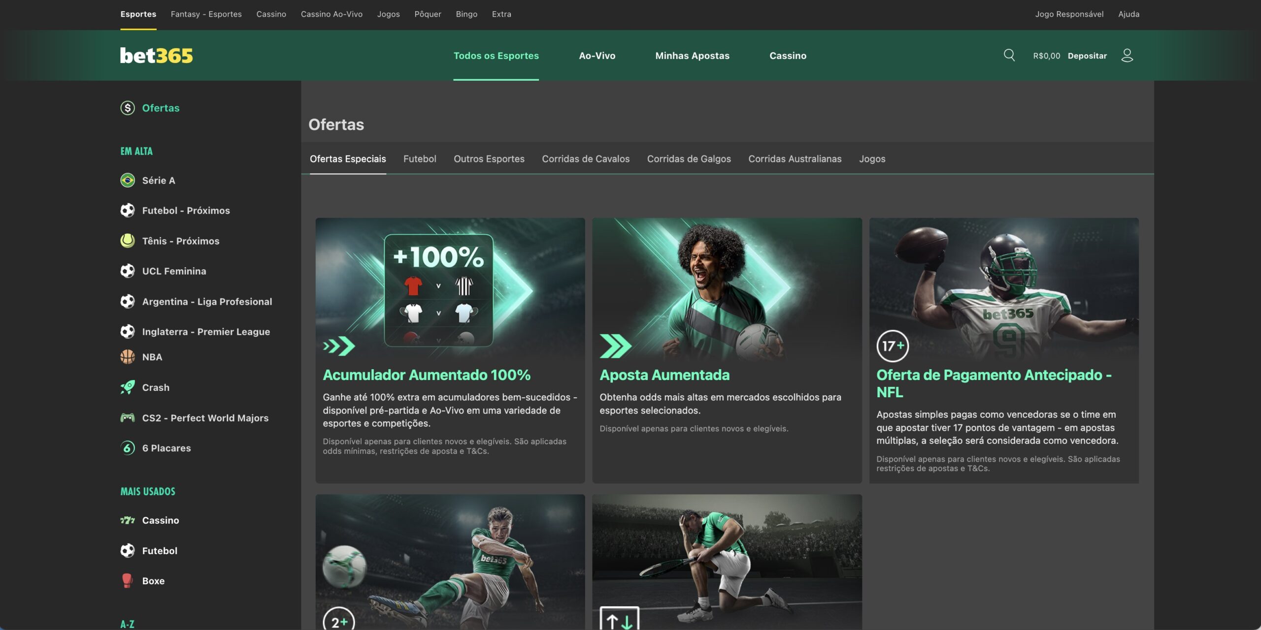 Promoções Bet365