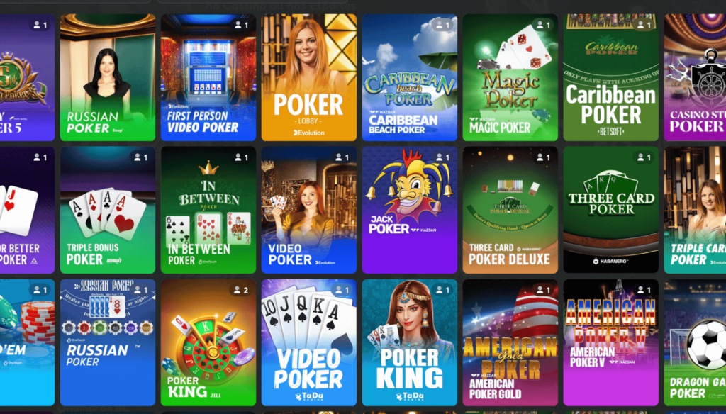 O Casino Lucky Block tem grande variedade de jogos para jogar online