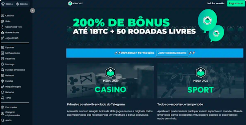 Mega Dice Casino Telegram