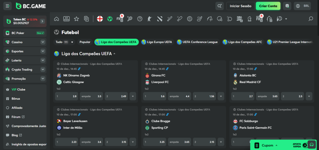 BC Game é um novo casino cripto online em Portugal