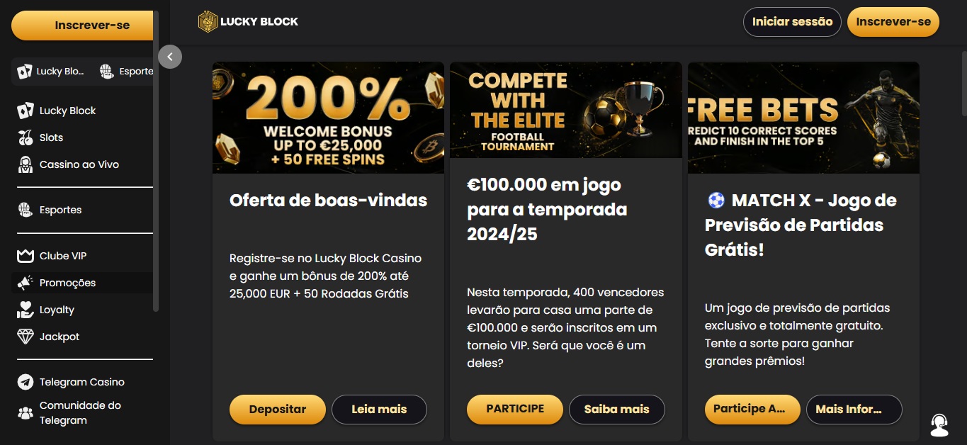 No Lucky Block pode jogar e apostar anônimo, pois é um dos cassinos que aceitam VPN
