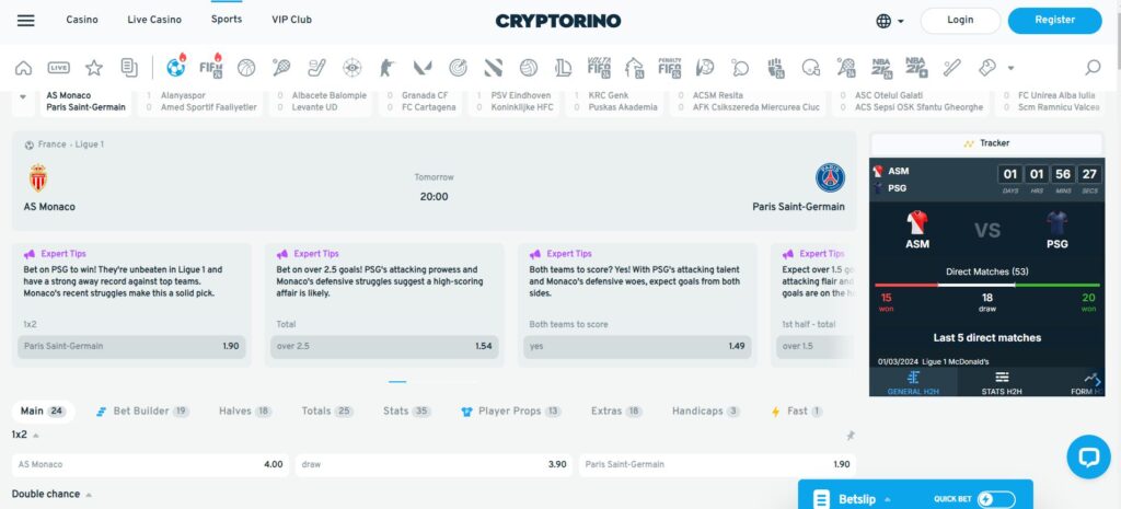 Casino Cryptorino é ótimo para apostas em cripto