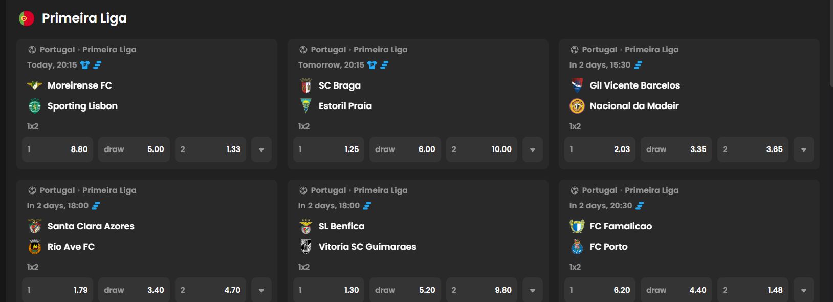 Apostar na 1ª Liga em Portugal