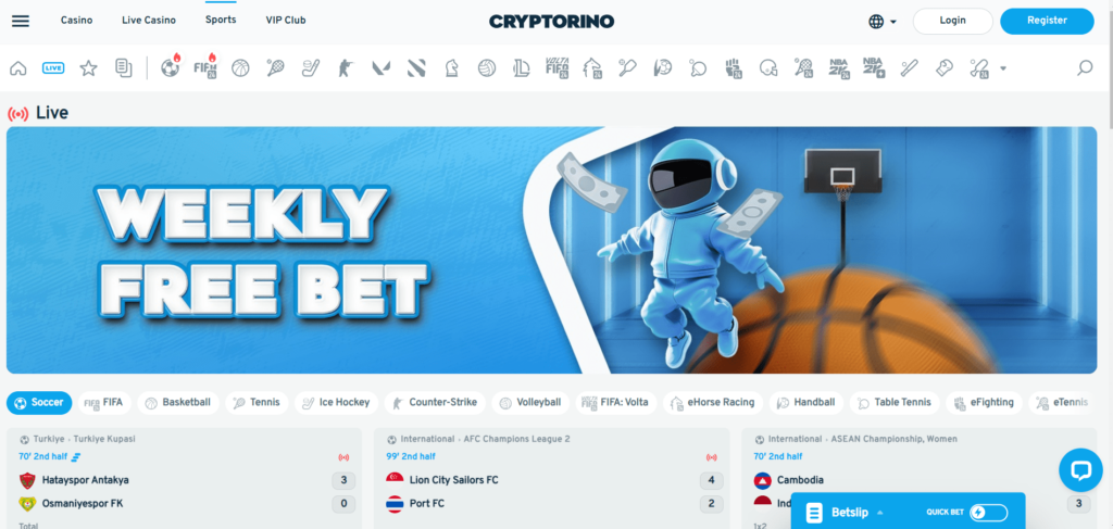 O Cryptorino é um casino cripto