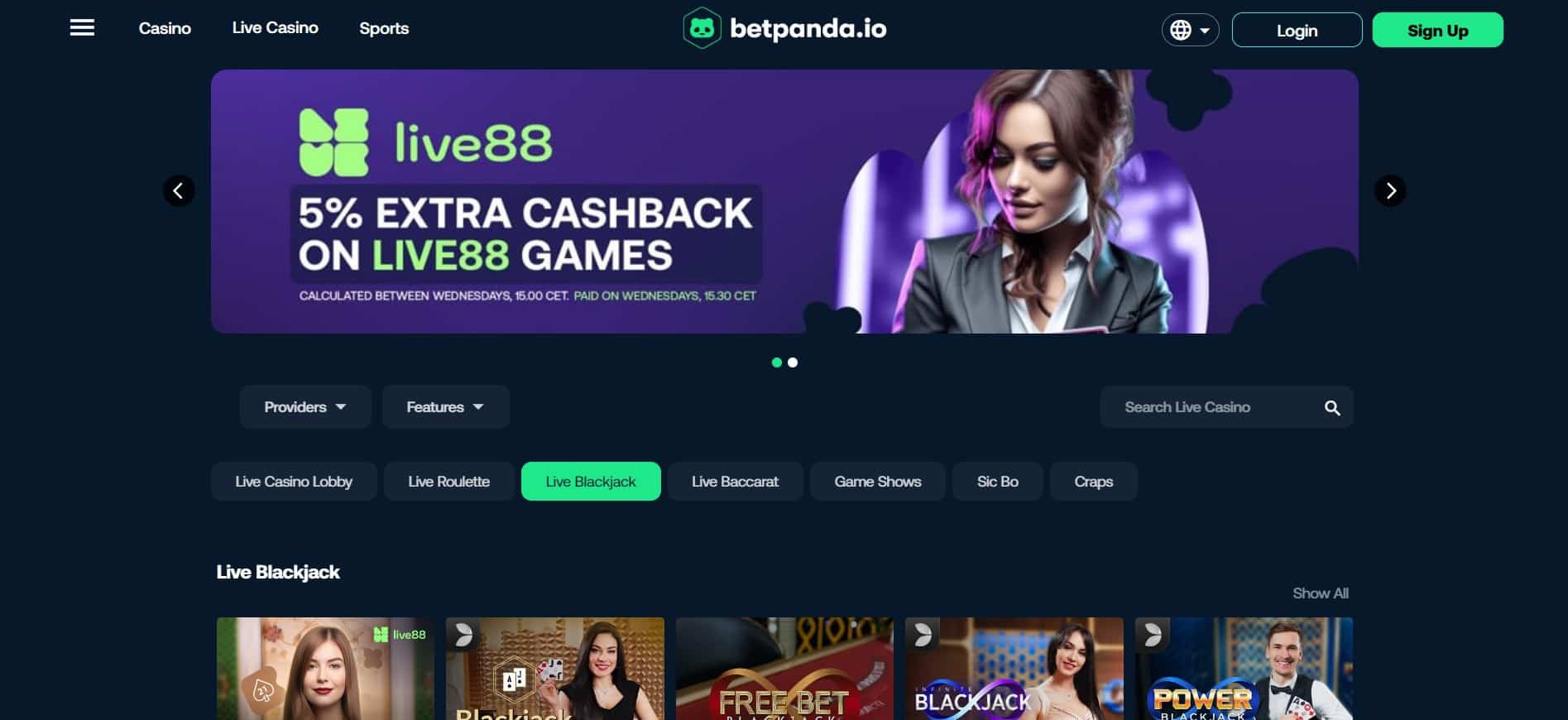 Betpanda é um dos melhores casinos online, disponível em Portugal