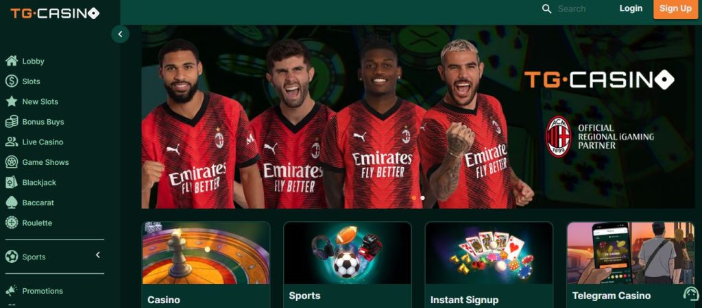 TG.Casino é outro dos cassinos que respeitam a privacidade de seus jogadores e apostadores e aceitam o uso de VPN