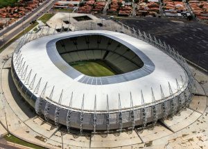 Arena Castelão, estádio de futebol localizado em Fortaleza, Ceará, inaugurado em 1973.