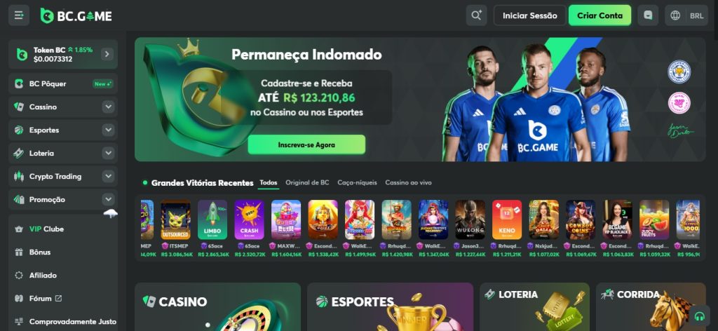 BC.Game aceita bitcoins e tem prognósticos de futebol