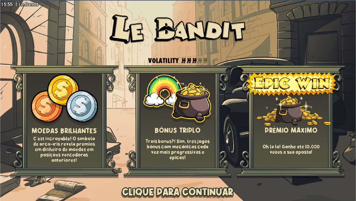 ogar o jogo de slots do Le Bandit é bem simples