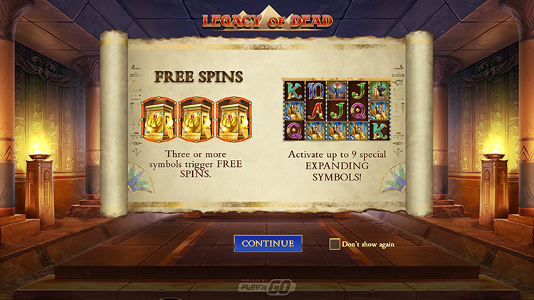 Slots de legacy-of-dead