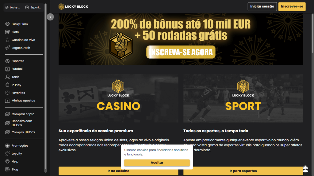 luckyblock casino online 10€ gratis
