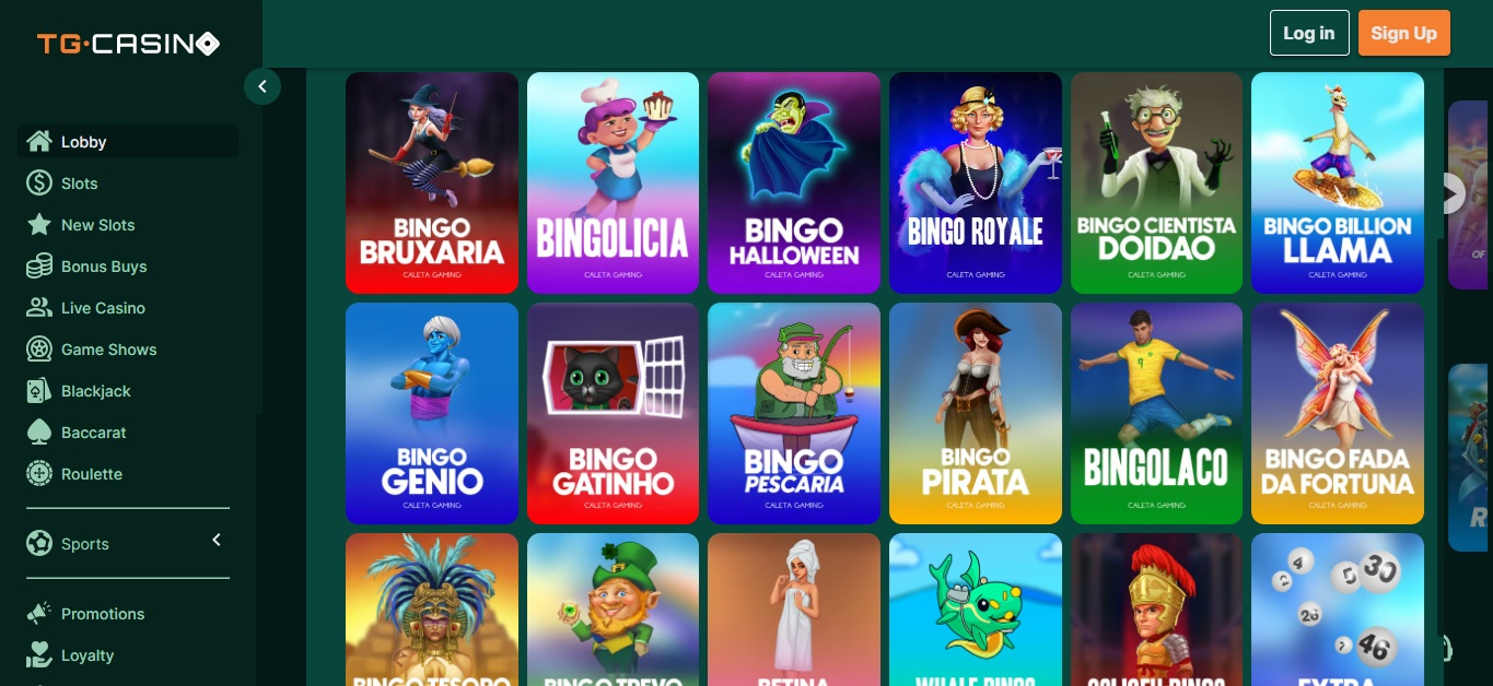 Jogos de Bingo do TG.Casino