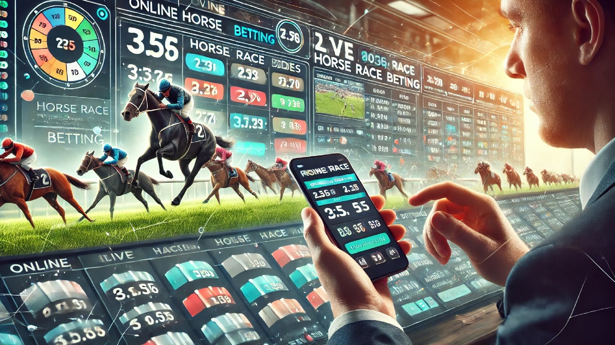 Apostas online em corrida de cavalos