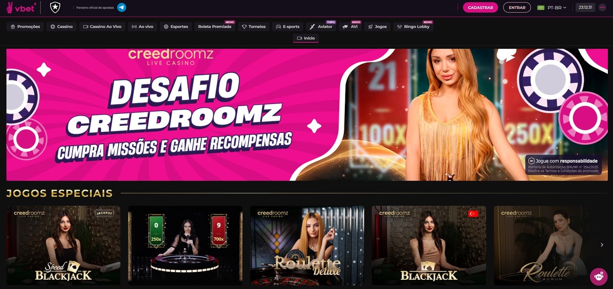 cassino ao vivo vbet