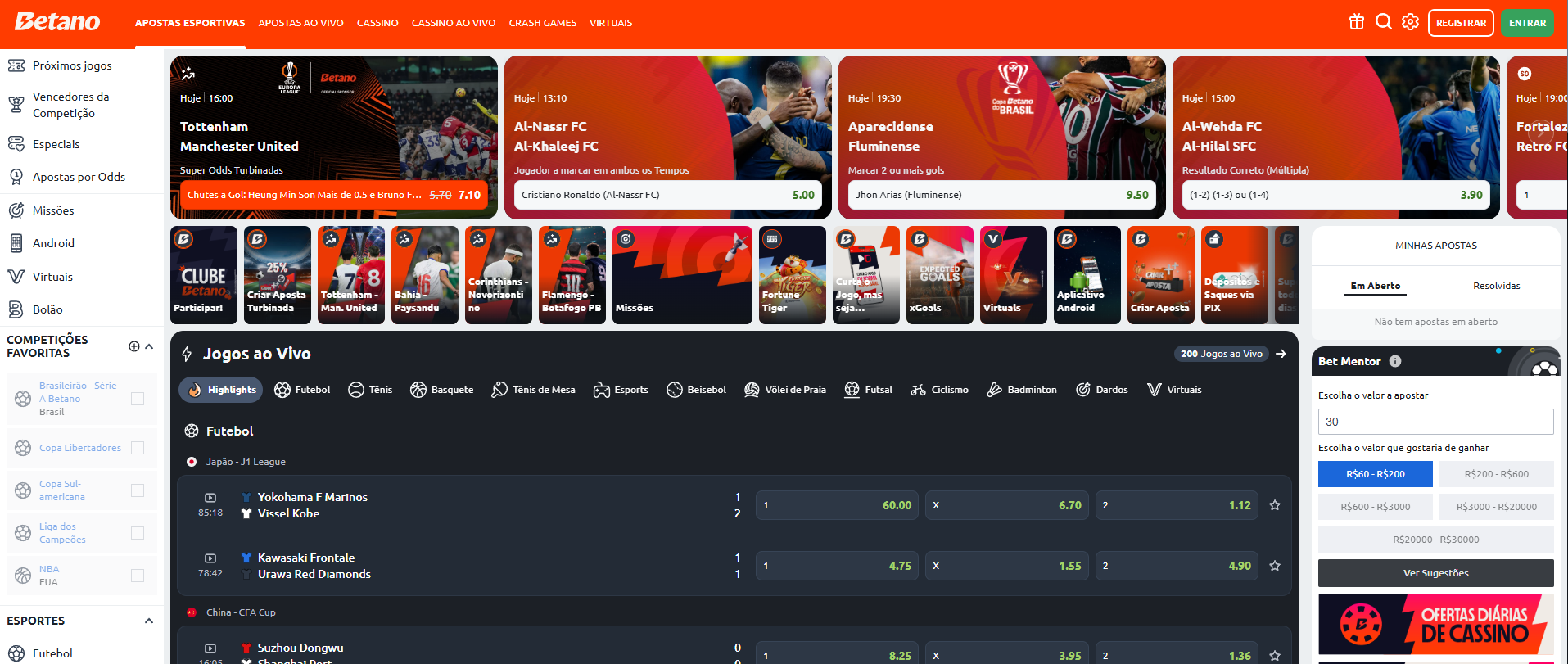 apostas esportivas Betano