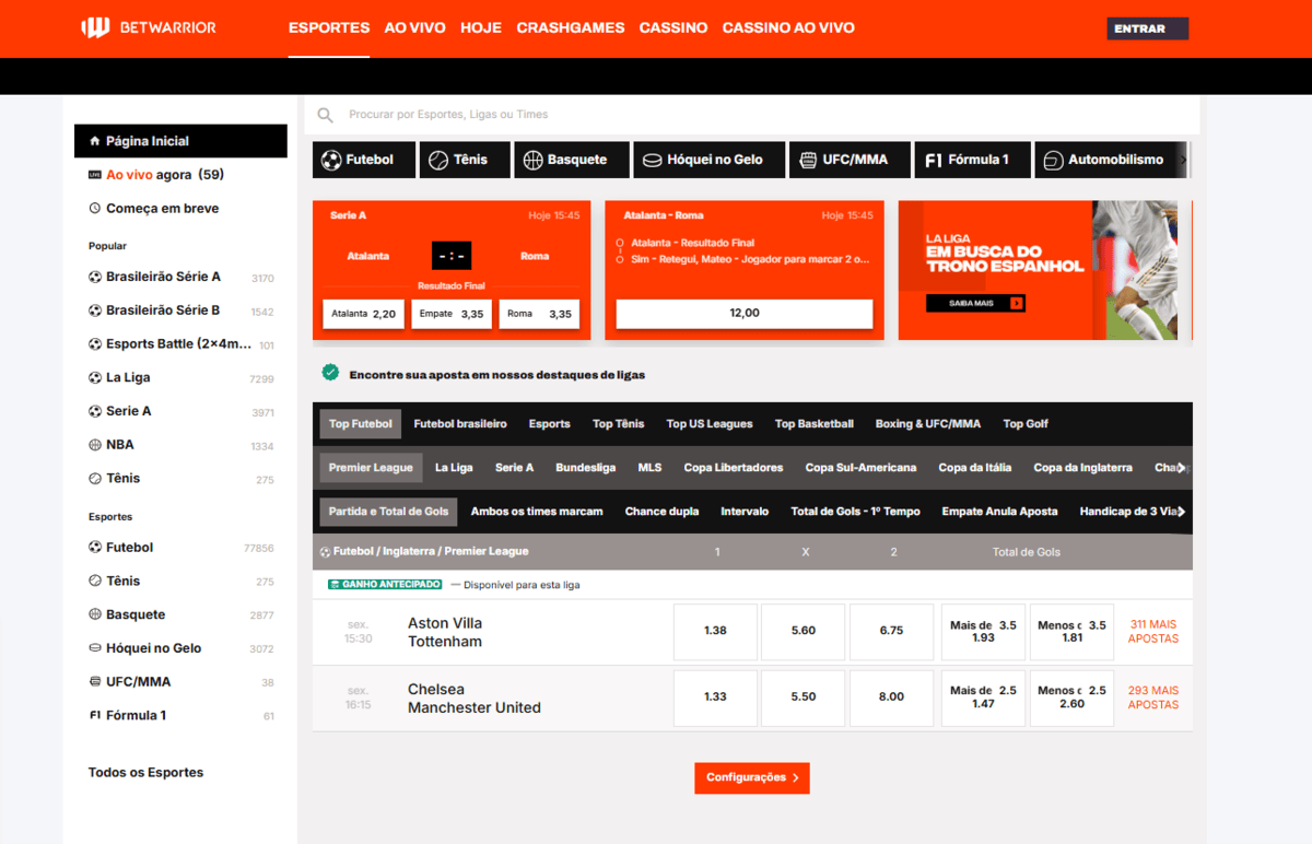 apostas esportivas betwarrior