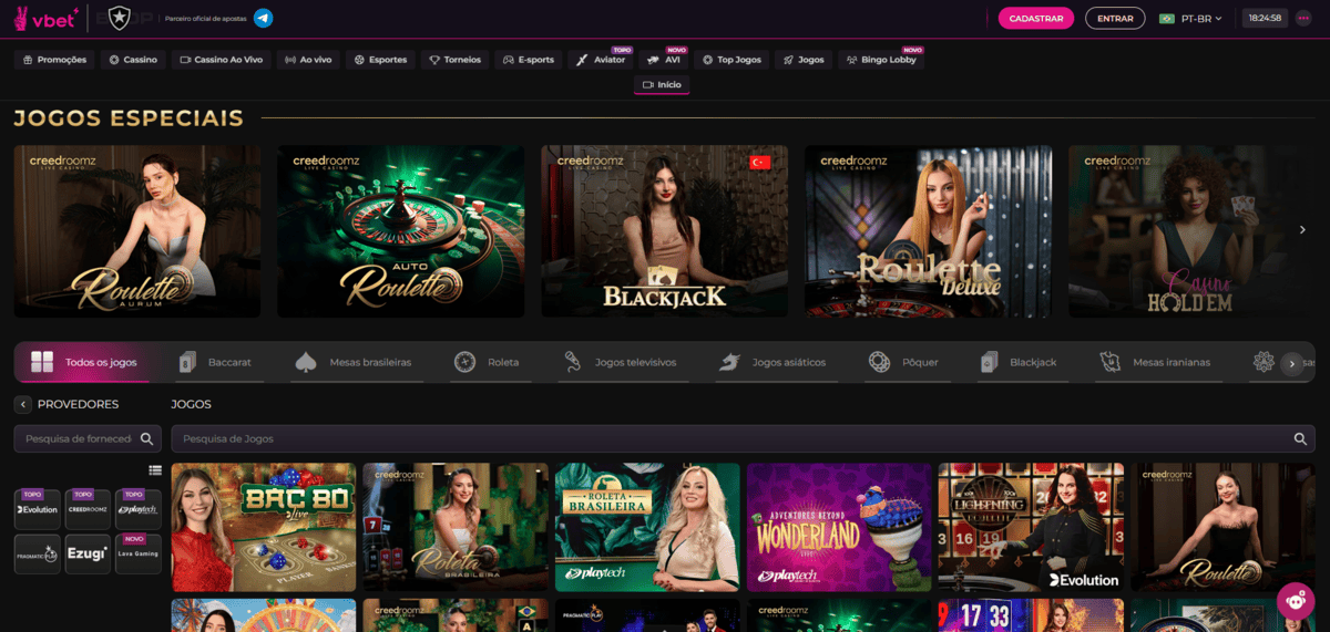 cassino ao vivo vbet