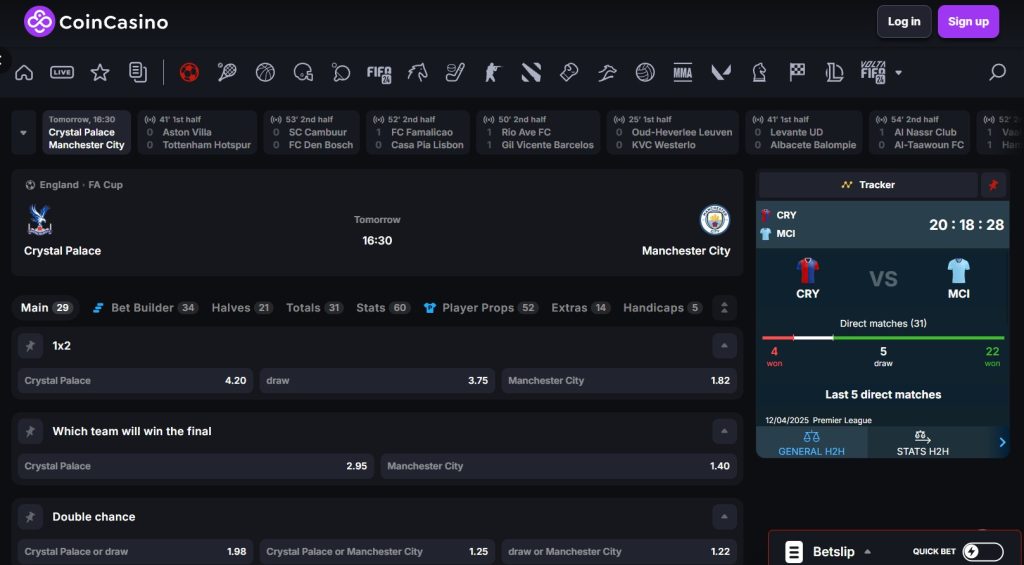 crystal palace x manchester city prognostico