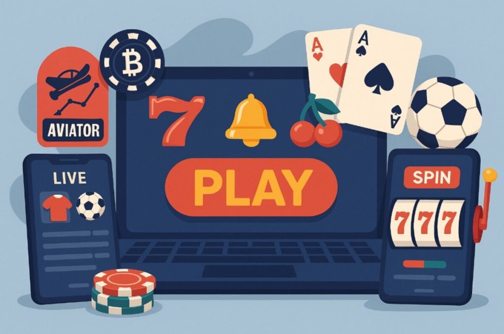 Imagem animada de uma plataforma de jogos online
