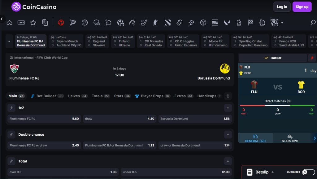 Melhores Odds Fluminense x Dortmund,