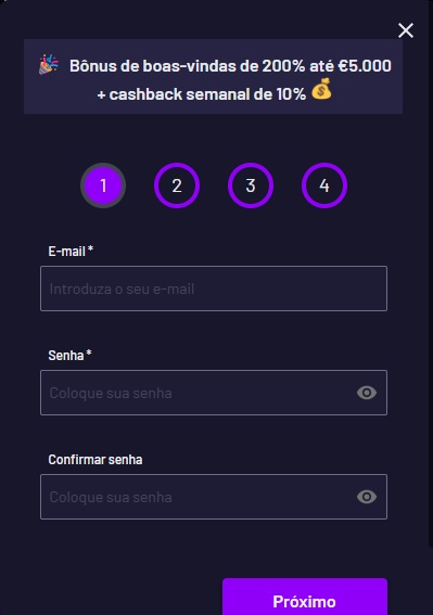 Formulário de cadastro simples no FastSlots
