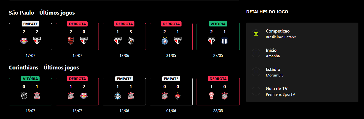 São Paulo x Corinthians