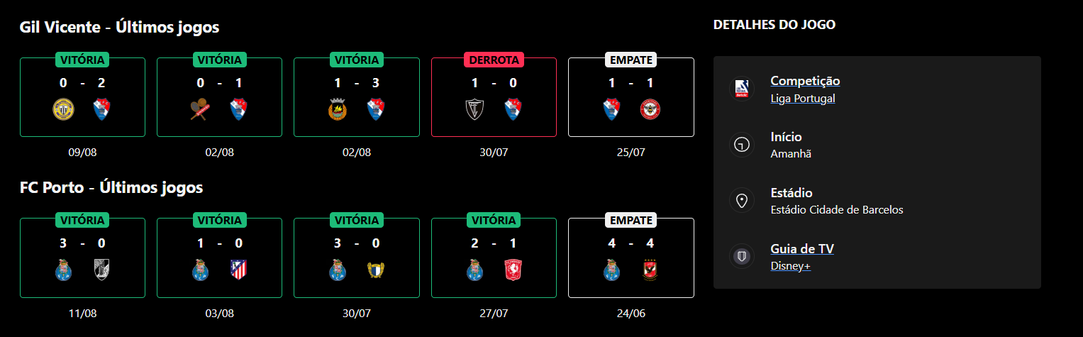 Gil Vicente x FC Porto
