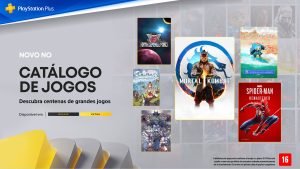 Catálogo do PS Plus em agosto. Fonte: X
