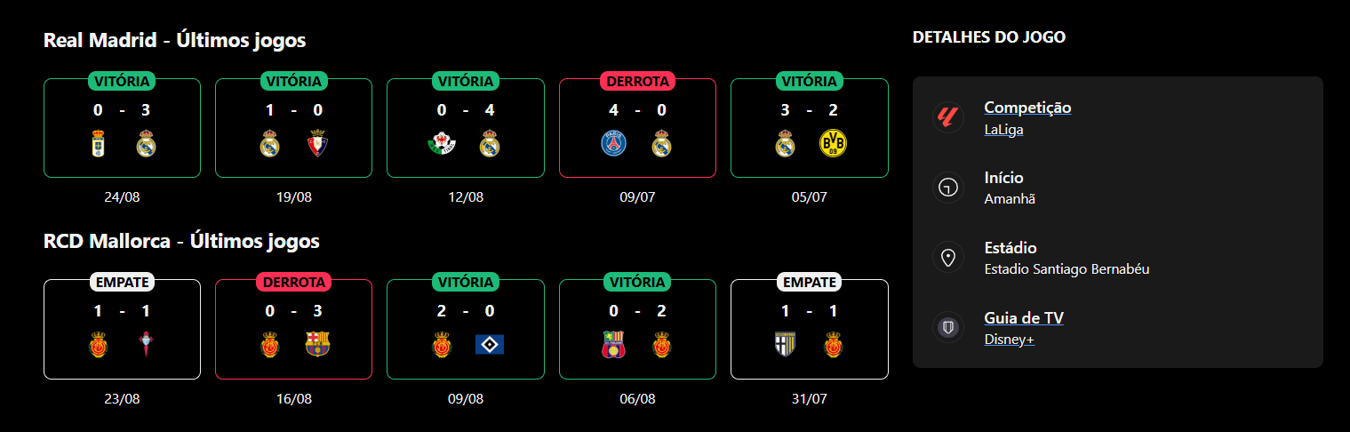Real Madrid x RCD Mallorca