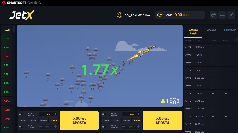 O JetX se destaca entre os principais slots do mercado