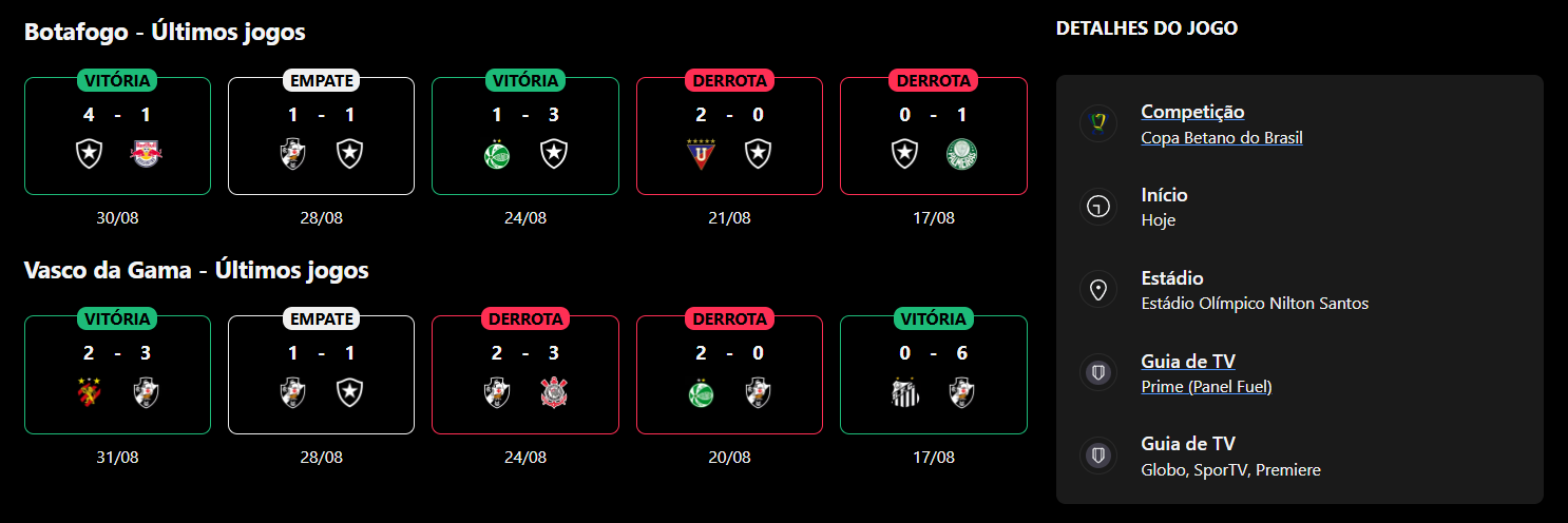 Botafogo x Vasco