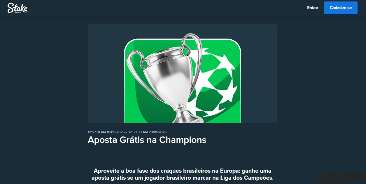promo champions league stake