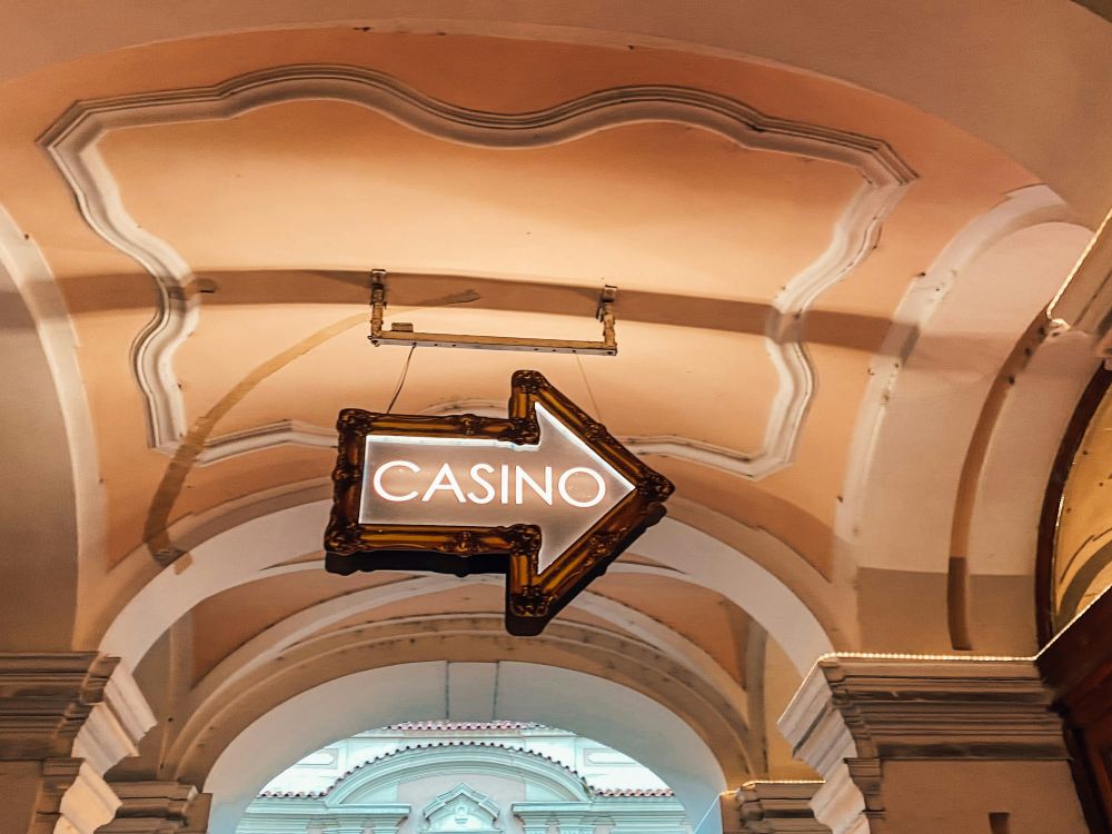 sinal de um casino