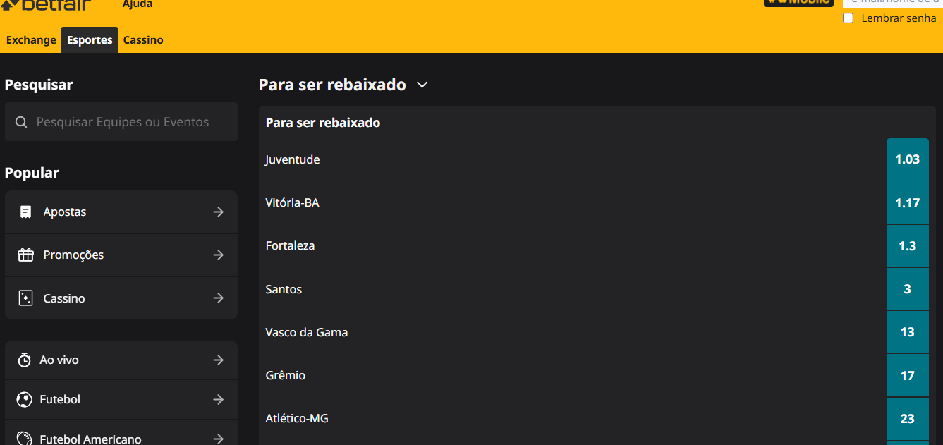 Betfair Santos Série B