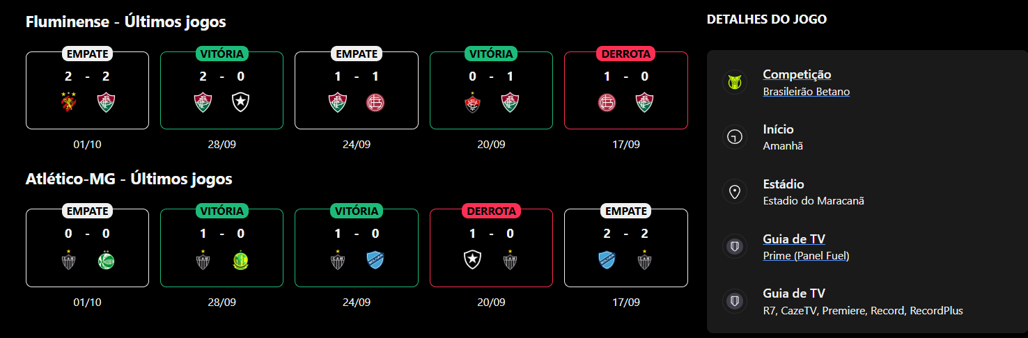 Fluminense × Atlético-MG